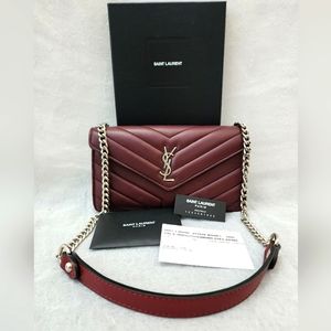 Auth Yves Saint Laurent YSL Loulou Wallet